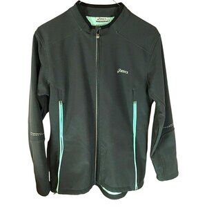 Asics Womens Running Jacket with Blue Accents